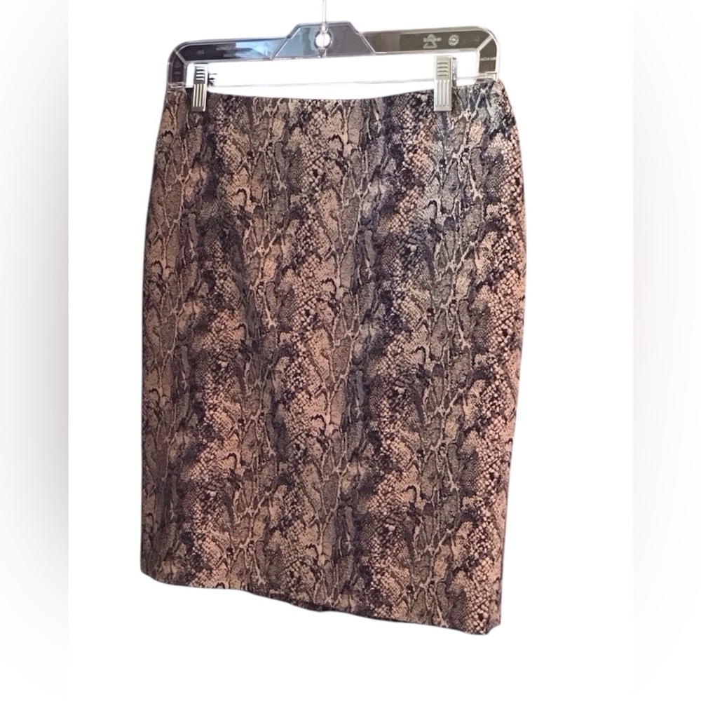 Talbots snake print pencil skirt